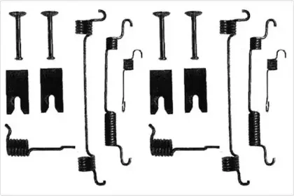 Комплект тормозов, барабанный тормозной механизм MGA купить