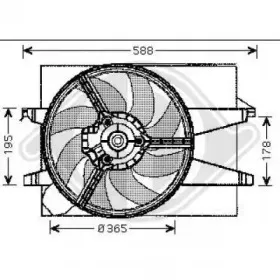 Вентилятор, охлаждение двигателя DIEDERICHS купить