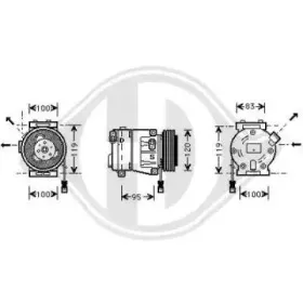 Компрессор, кондиционер DIEDERICHS купить