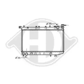 Радиатор, охлаждение двигателя DIEDERICHS купить