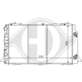 Радиатор, охлаждение двигателя DIEDERICHS купить