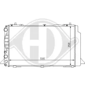 Радиатор, охлаждение двигателя DIEDERICHS купить
