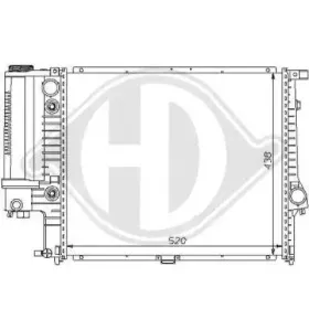 Радиатор, охлаждение двигателя DIEDERICHS купить