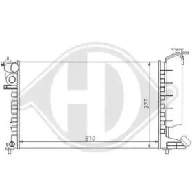 Радиатор, охлаждение двигателя DIEDERICHS купить