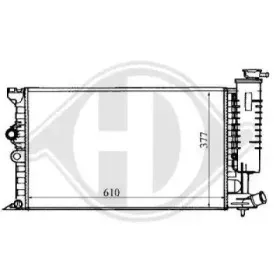 Радиатор, охлаждение двигателя DIEDERICHS купить