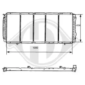 Радиатор, охлаждение двигателя DIEDERICHS купить