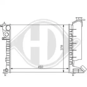 Радиатор, охлаждение двигателя DIEDERICHS купить