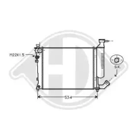 Радиатор, охлаждение двигателя DIEDERICHS купить