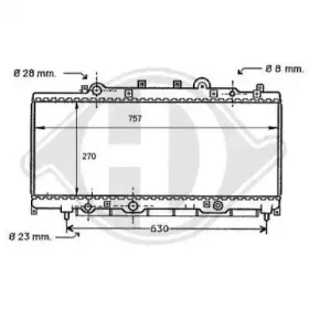 Радиатор, охлаждение двигателя DIEDERICHS купить