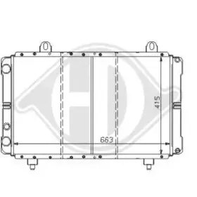 Радиатор, охлаждение двигателя DIEDERICHS купить