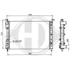 Радиатор, охлаждение двигателя DIEDERICHS купить