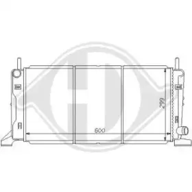 Радиатор, охлаждение двигателя DIEDERICHS купить