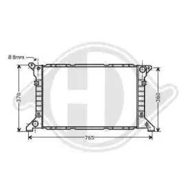 Радиатор, охлаждение двигателя DIEDERICHS купить