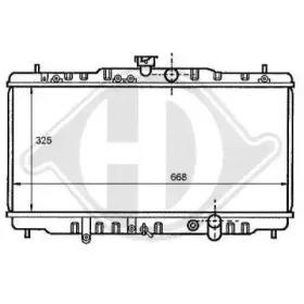 Радиатор, охлаждение двигателя DIEDERICHS купить