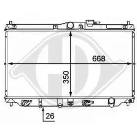 Радиатор, охлаждение двигателя DIEDERICHS купить