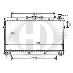 Радиатор, охлаждение двигателя DIEDERICHS купить