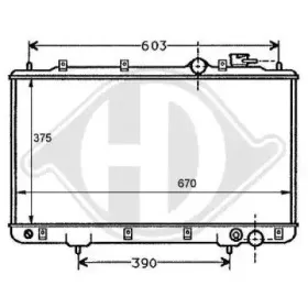 Радиатор, охлаждение двигателя DIEDERICHS купить