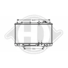 Радиатор, охлаждение двигателя DIEDERICHS купить