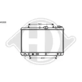 Радиатор, охлаждение двигателя DIEDERICHS купить