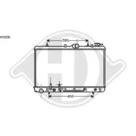 Радиатор, охлаждение двигателя DIEDERICHS купить