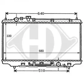 Радиатор, охлаждение двигателя DIEDERICHS купить