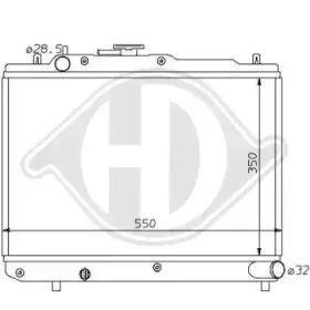 Радиатор, охлаждение двигателя DIEDERICHS купить