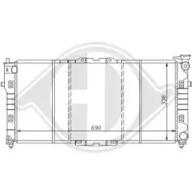 Радиатор, охлаждение двигателя DIEDERICHS купить