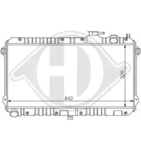 Радиатор, охлаждение двигателя DIEDERICHS купить