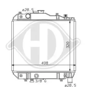 Радиатор, охлаждение двигателя DIEDERICHS купить