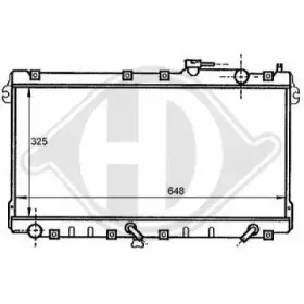 Радиатор, охлаждение двигателя DIEDERICHS купить