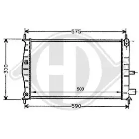 Радиатор, охлаждение двигателя DIEDERICHS купить