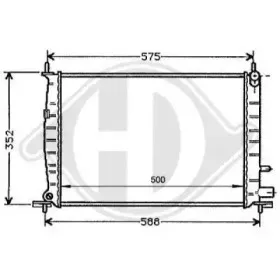 Радиатор, охлаждение двигателя DIEDERICHS купить