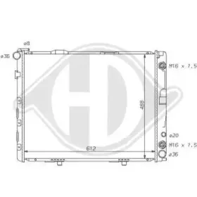 Радиатор, охлаждение двигателя DIEDERICHS купить