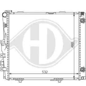 Радиатор, охлаждение двигателя DIEDERICHS купить