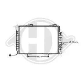 Радиатор, охлаждение двигателя DIEDERICHS купить