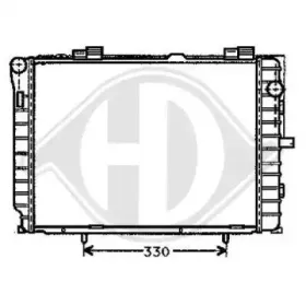 Радиатор, охлаждение двигателя DIEDERICHS купить