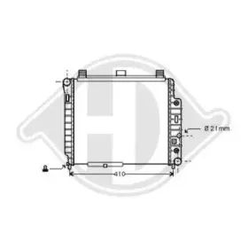 Радиатор, охлаждение двигателя DIEDERICHS купить
