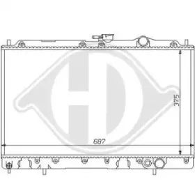 Радиатор, охлаждение двигателя DIEDERICHS купить