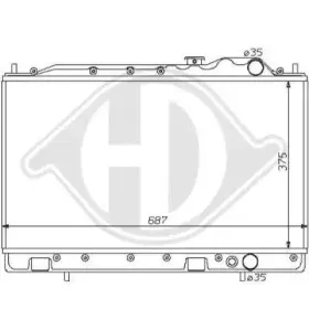 Радиатор, охлаждение двигателя DIEDERICHS купить
