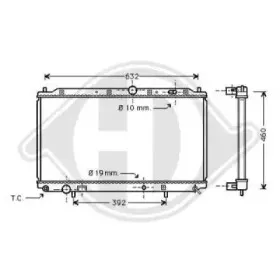 Радиатор, охлаждение двигателя DIEDERICHS купить