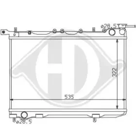 Радиатор, охлаждение двигателя DIEDERICHS купить