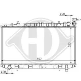 Радиатор, охлаждение двигателя DIEDERICHS купить
