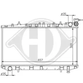 Радиатор, охлаждение двигателя DIEDERICHS купить