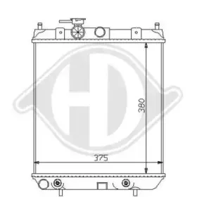 Радиатор, охлаждение двигателя DIEDERICHS купить