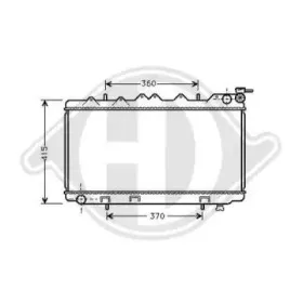 Радиатор, охлаждение двигателя DIEDERICHS купить