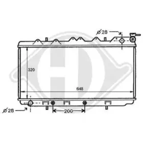 Радиатор, охлаждение двигателя DIEDERICHS купить