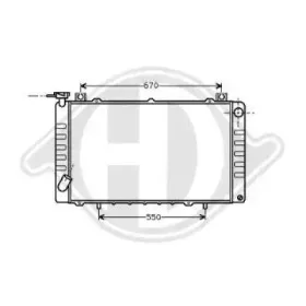 Радиатор, охлаждение двигателя DIEDERICHS купить