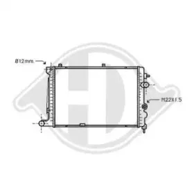Радиатор, охлаждение двигателя DIEDERICHS купить