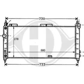 Радиатор, охлаждение двигателя DIEDERICHS купить