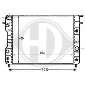 Радиатор, охлаждение двигателя DIEDERICHS купить